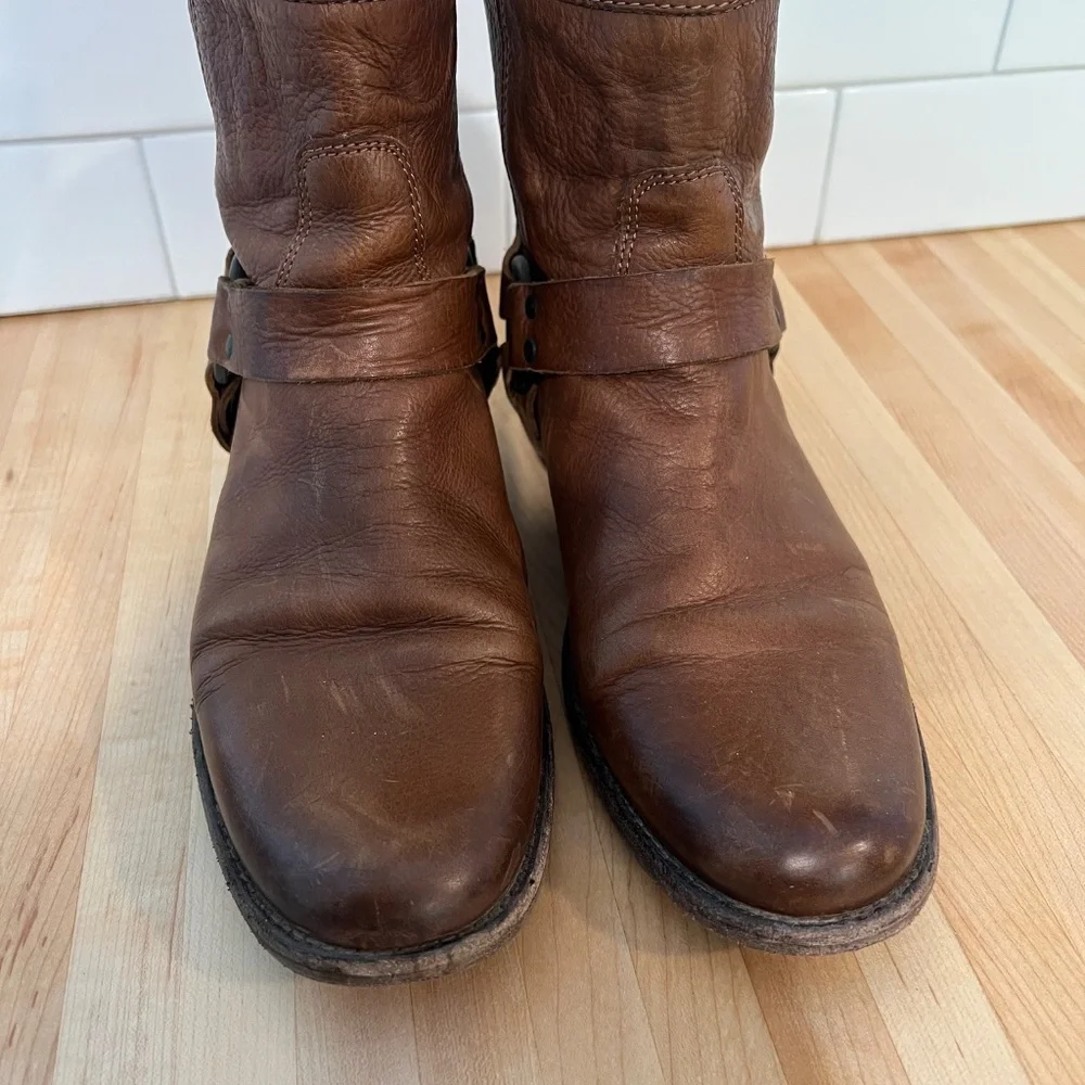Frye Leather Shirt Boots - Picture 3 of 7